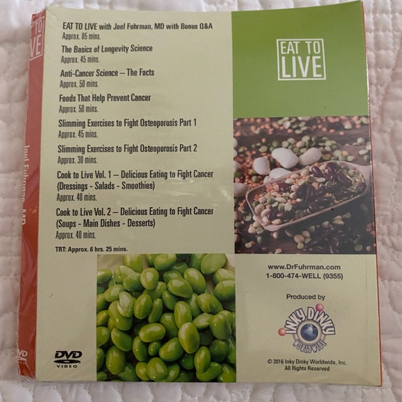 Eat to Live Cookbook plus 8 DVDS
by Joel Fuhrman - Picture 6 of 6